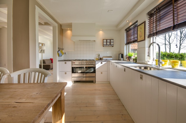 spacious and bright kitchen for a quick house sale